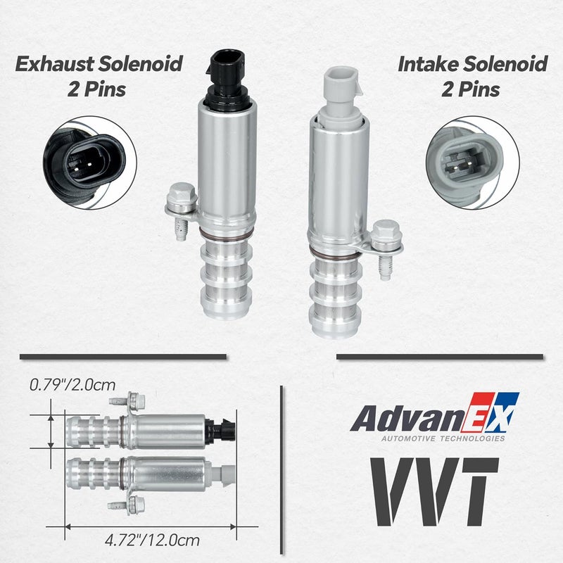 AdvanEX Engine Variable Valve Timing (VVT) Solenoid Compatible with Buick LaCrosse Regal Verano Chevrolet Cobalt Equinox HHR Impala Malibu GMC Terrain Replaces 12655421 12655420 - Image 4